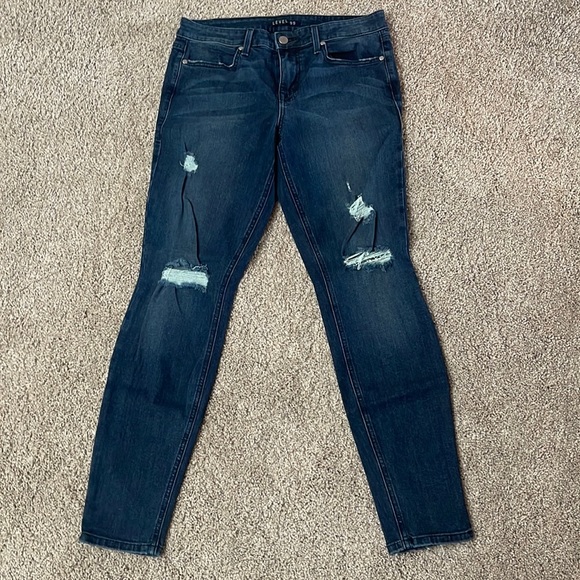 Skinny jeans with distressing - Picture 1 of 6